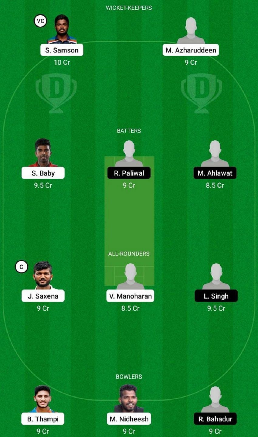 KER vs SER Dream11 Fantasy Tip #2 - Vijay Hazare Trophy