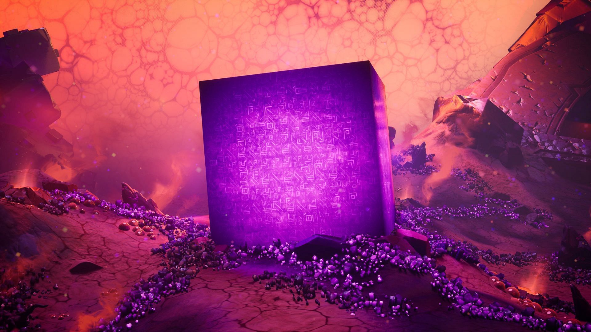 Cubes were the initial source of the corruption in Fortnite (Image via Epic Games)