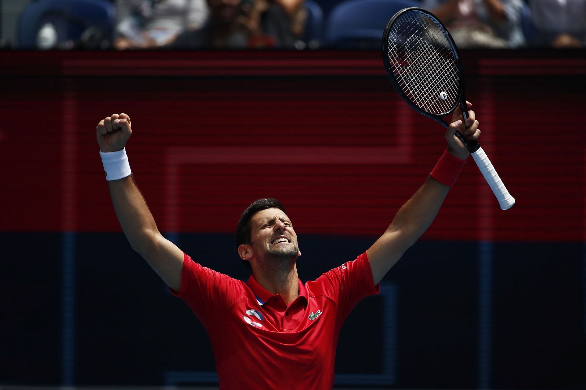 Novak Djokovic at the 2021 ATP Cup.