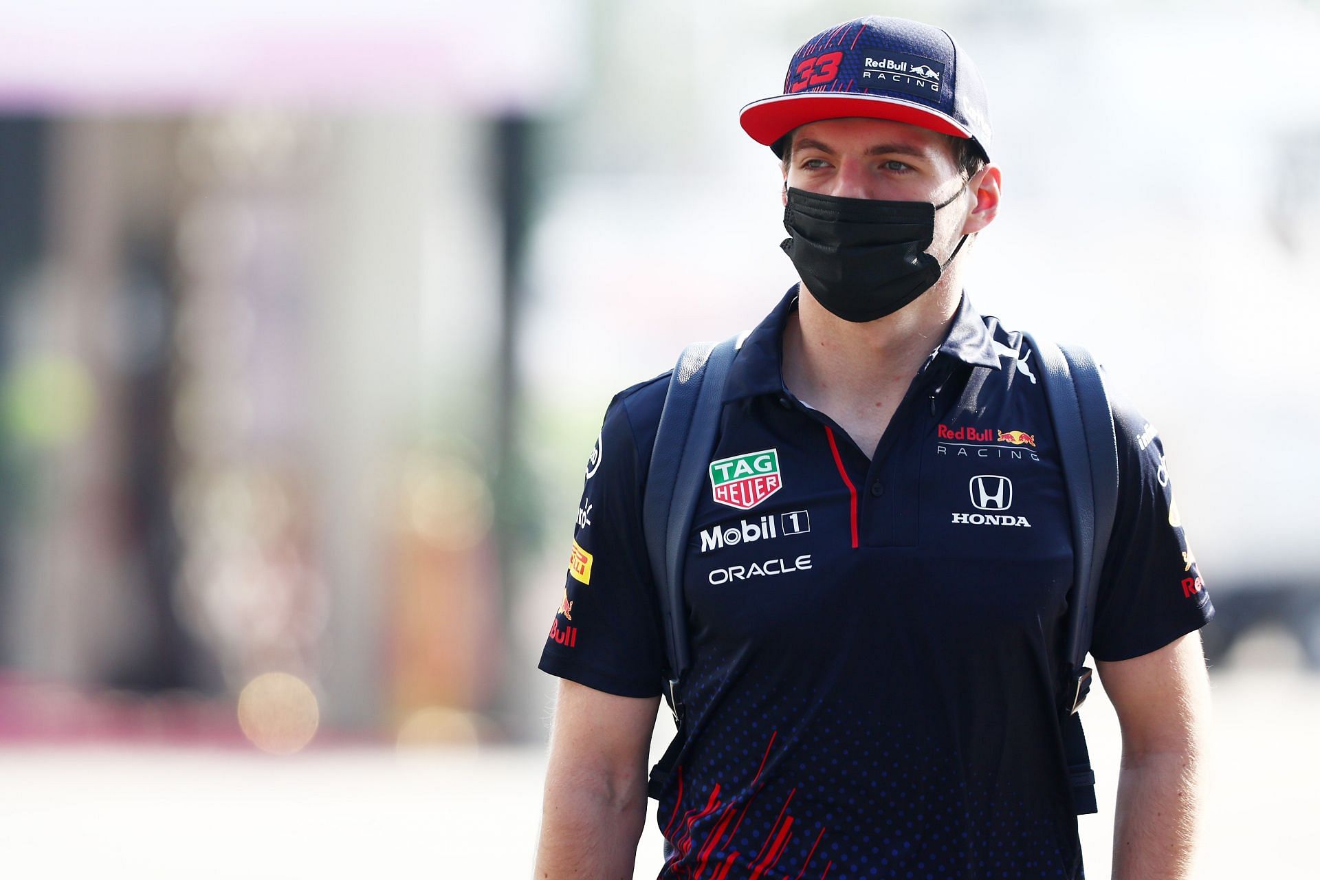 F1 Grand Prix of Saudi Arabia - Max Verstappen arrives at the track despite traffic.