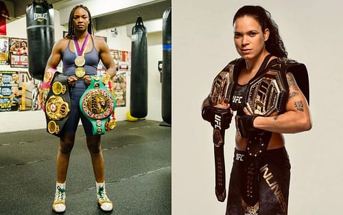 Claressa Shields (left) Amanda Nunes (right) [Image Credits: @claressashields, @amanda_leoa on Instagram]