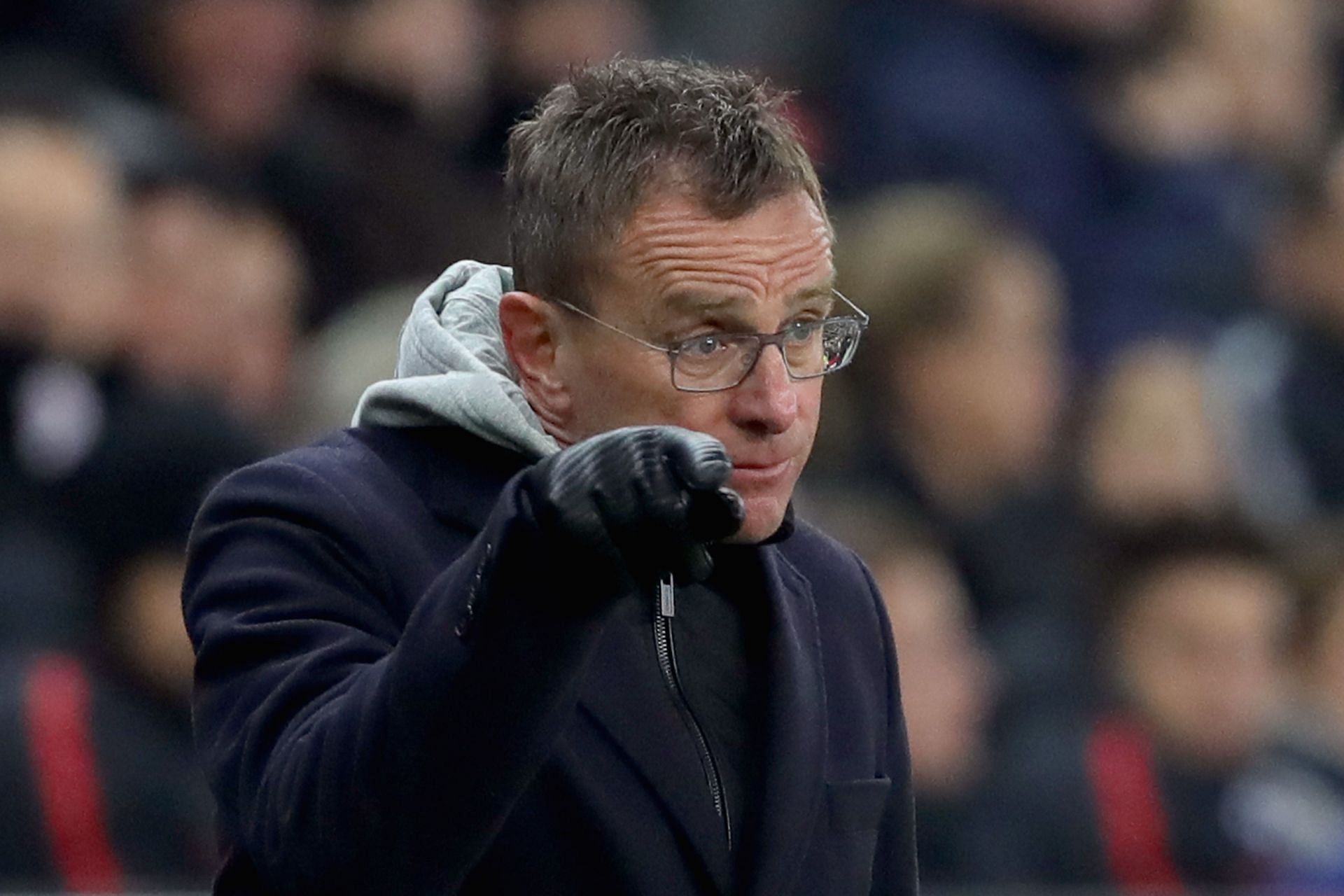 Manchester United interim manager Ralf Rangnick. (Photo by Alexander Hassenstein/Getty Images)