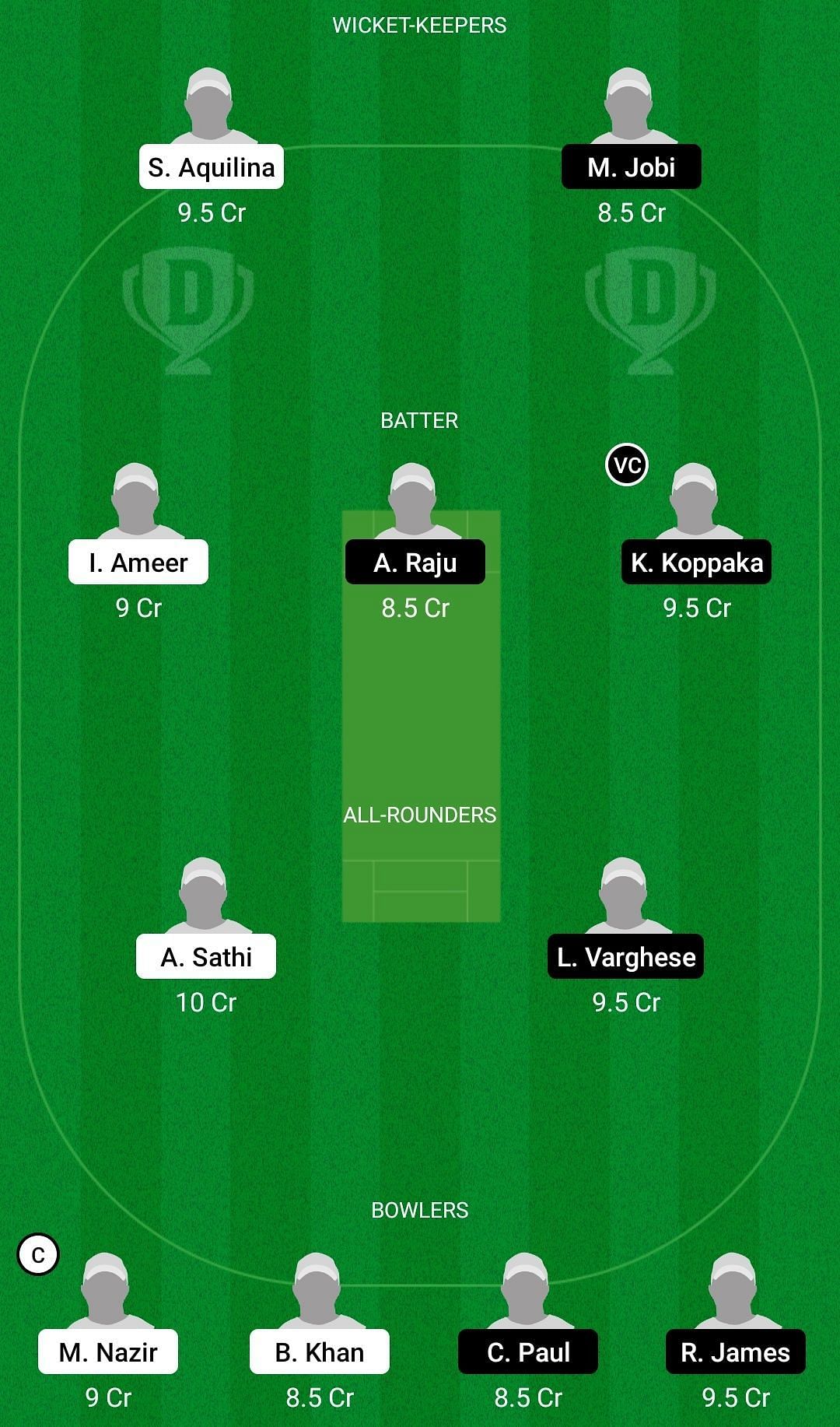 Dream11 Team for Mater Dei vs Royal Strikers - ECS T10 Malta Encore 2021 Quarter-final 3.