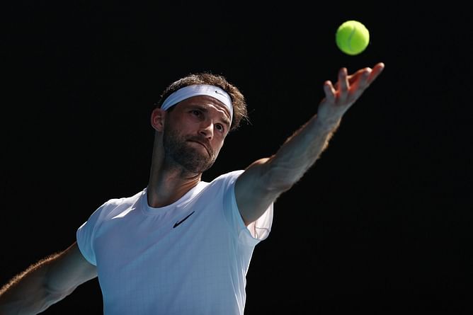 Australian Open 2022: Grigor Dimitrov has first practice session at Rod Laver Arena