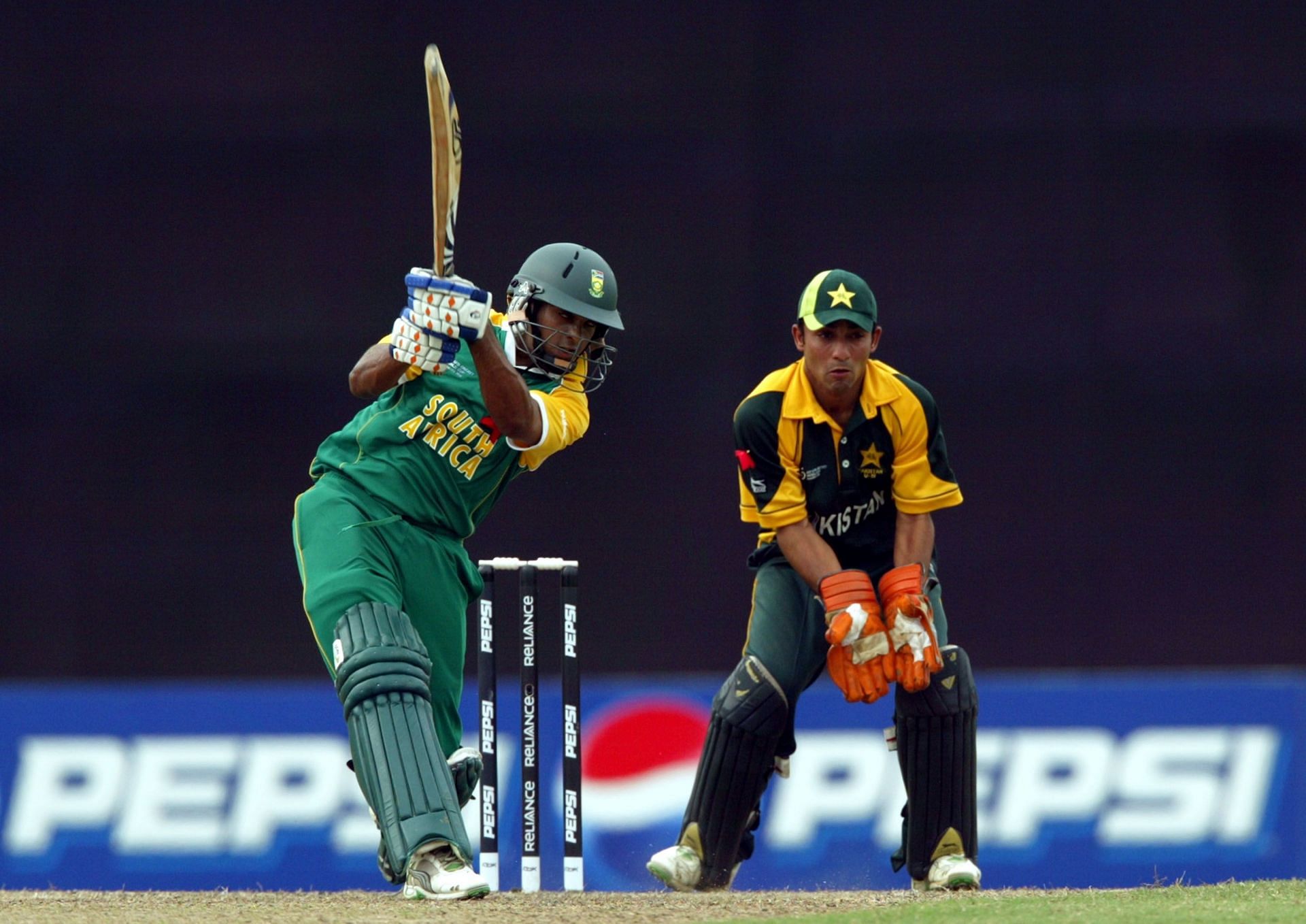 Jonathan Vandiar in action for South Africa U-19s during ICC U-19 World Cup 2008
