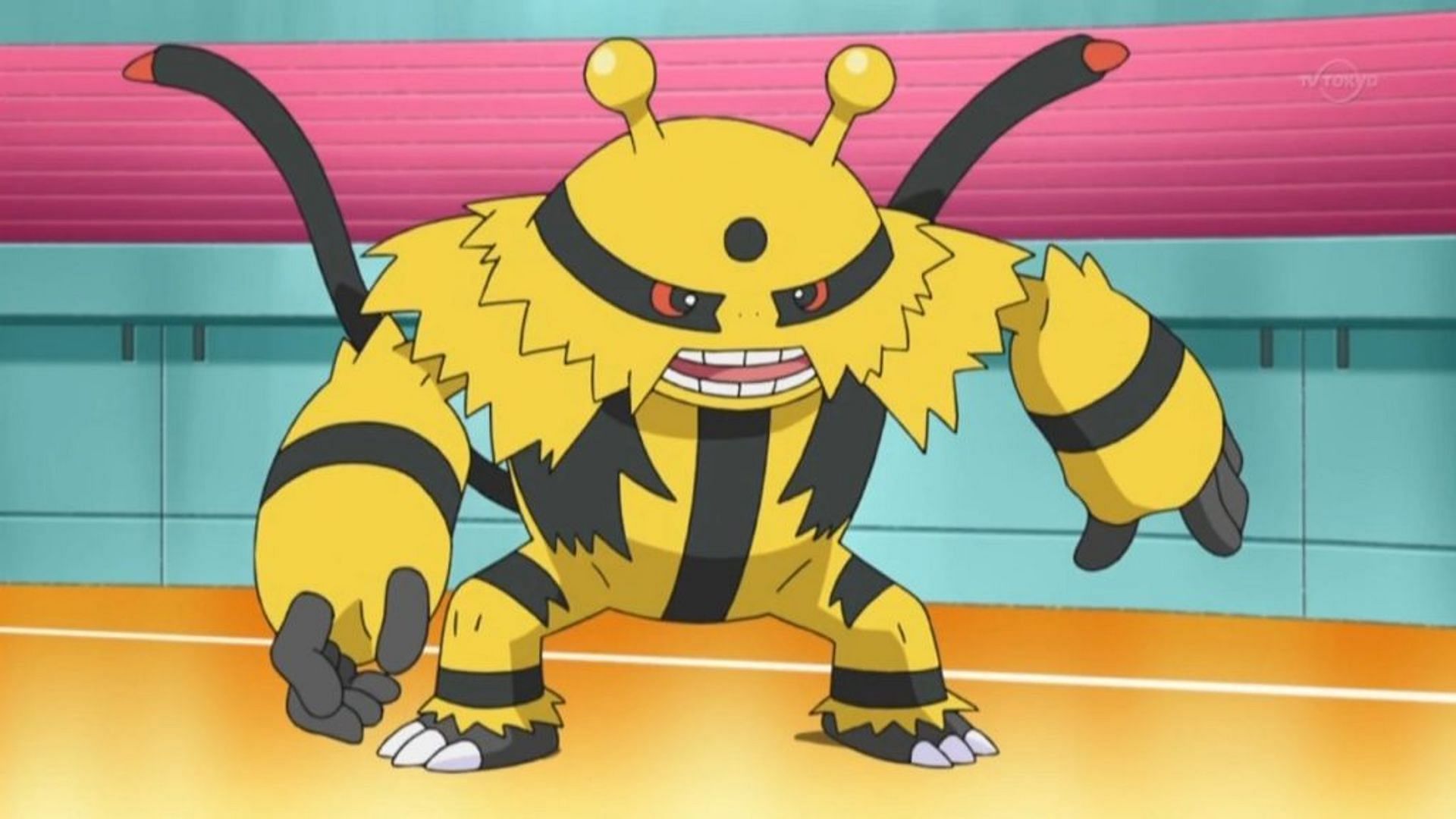 Electivire as it appears in the anime (Image via The Pokemon Company)