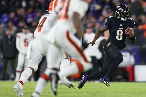 Baltimore Ravens QB Lamar Jackson vs Cleveland Browns