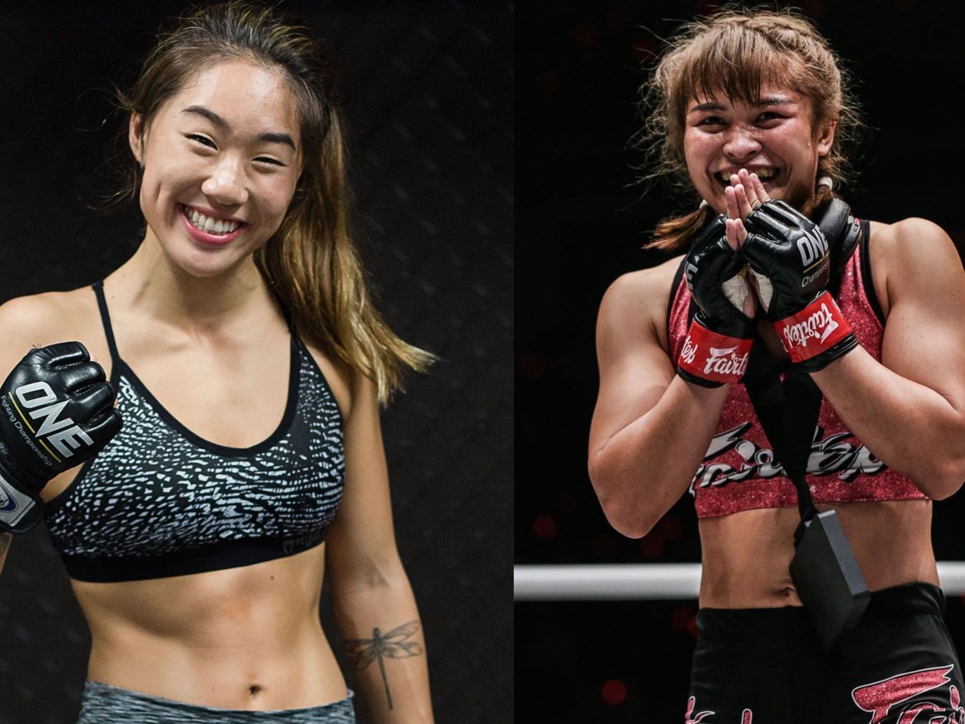 Angela Lee (left) and Stamp Fairtex (right). [Picture: ONE Championship]