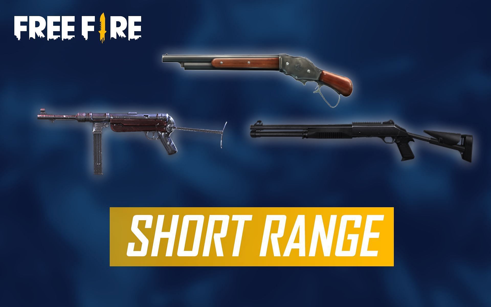There are several SMGs and shotguns which can be used (Image via Free Fire)