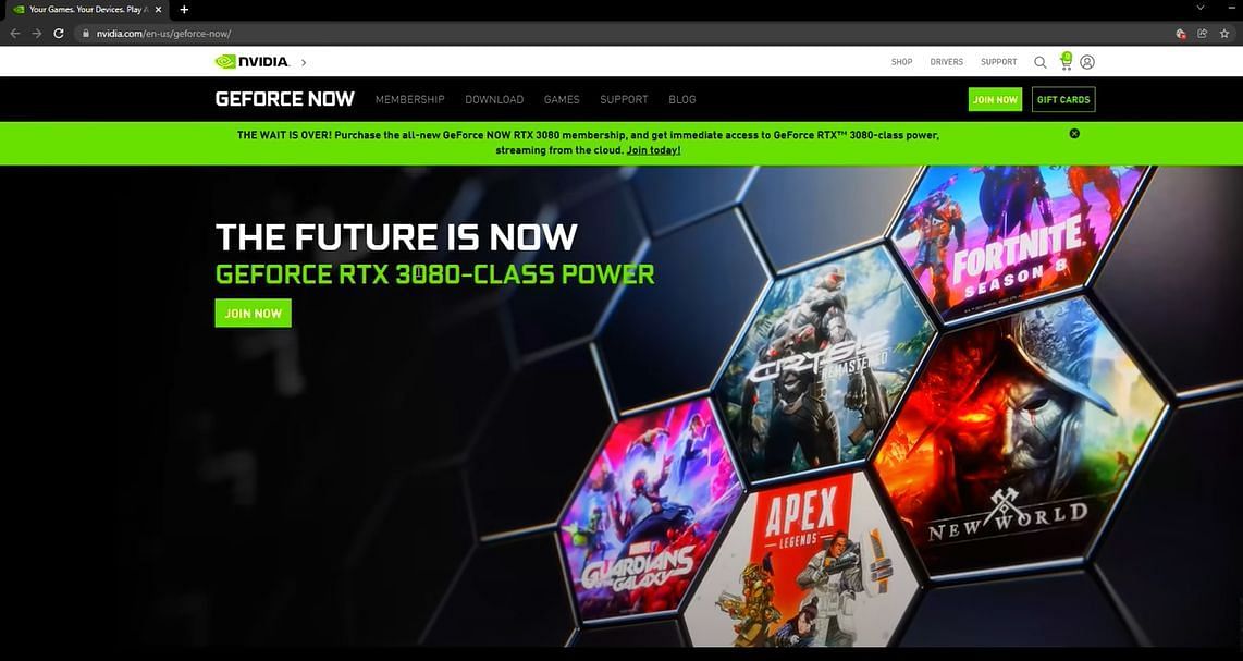 Log in to this website to get the skin (Image via Nvidia)