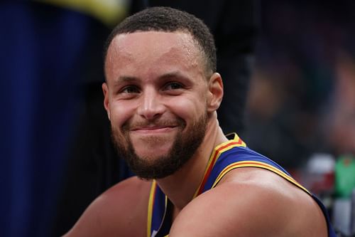 Steph Curry #30 of the Golden State Warriors looks on after making a three point basket to break Ray Allen’s record for the most all-time