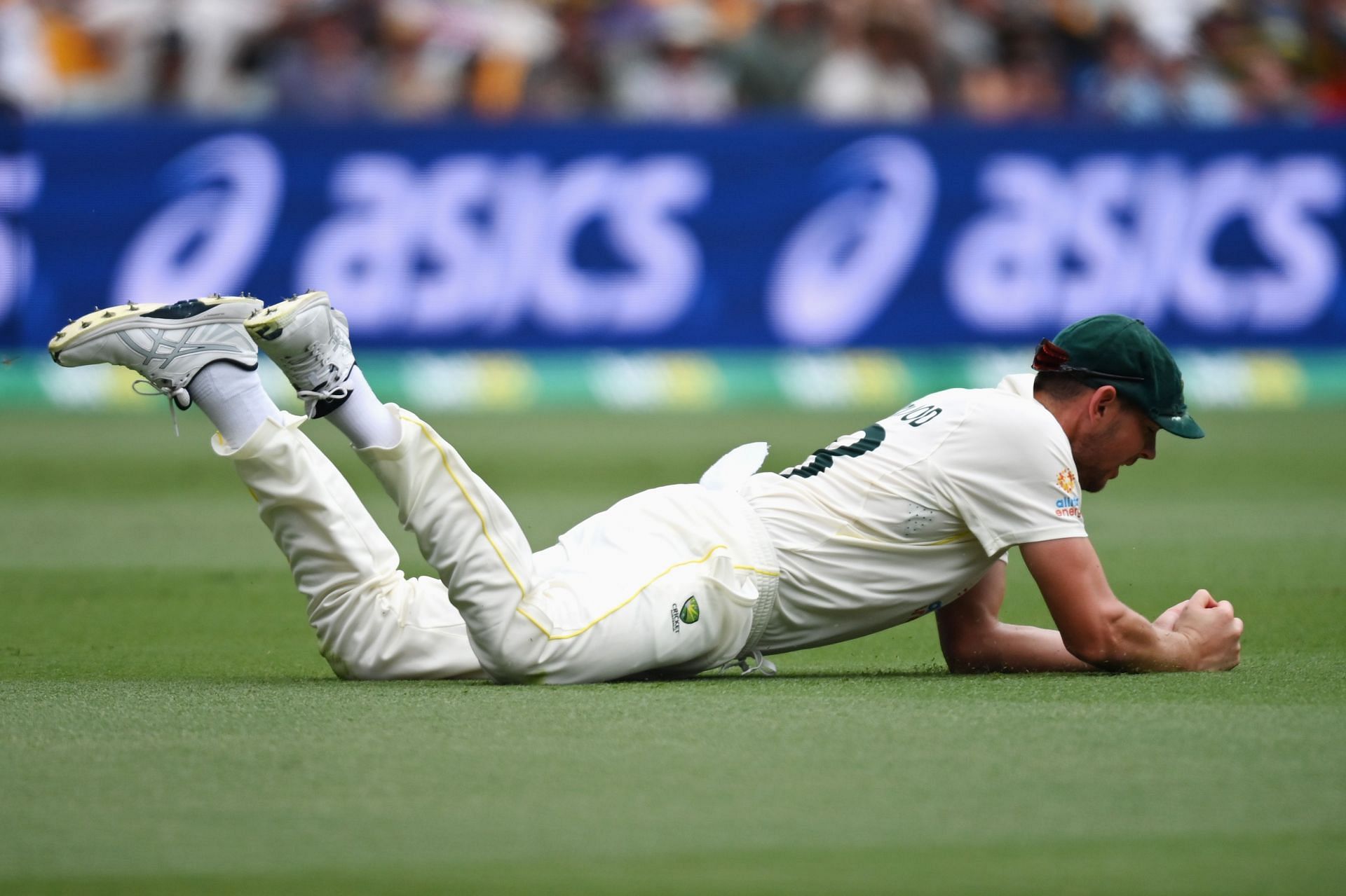 Ashes 2021-22: Josh Hazlewood took a brilliant catch to send Ollie Pope packing.