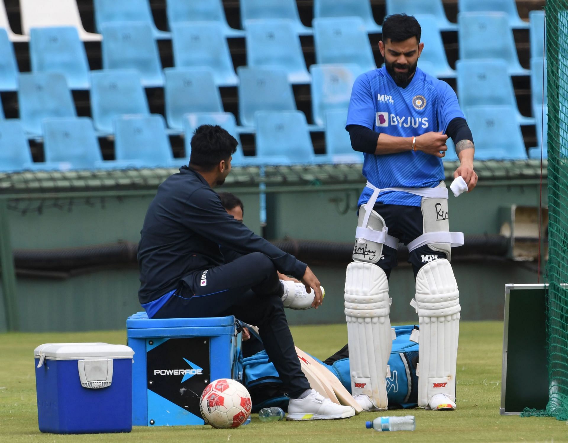 Virat Kohli has been sweating it out in the nets