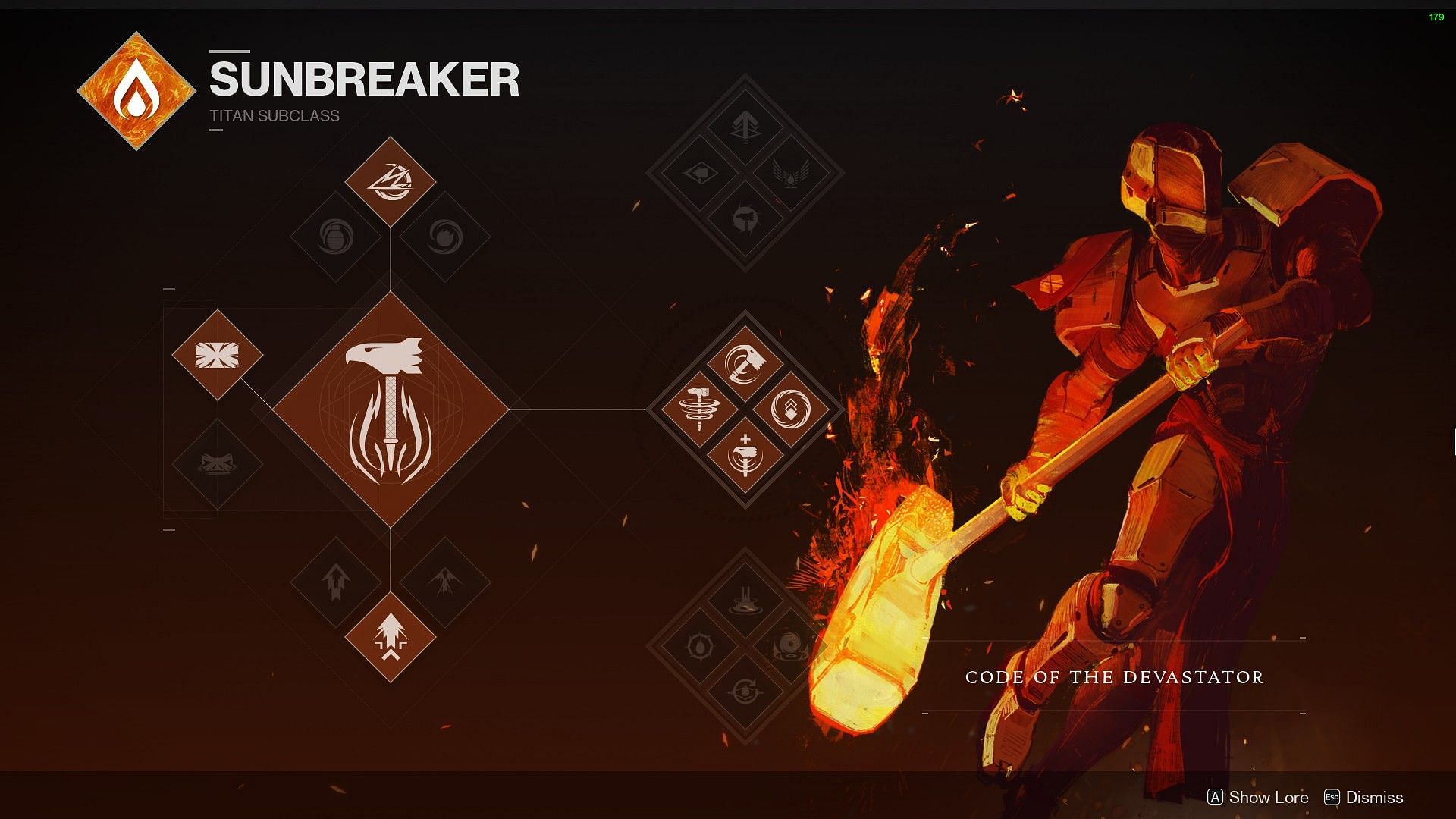 The Mid-tree Sunbreaker for Titan (Image via Destiny 2)