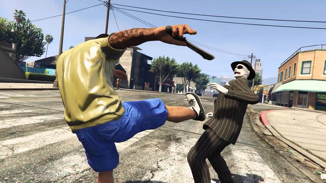 GTA Online intimidating attackers (Image via YouTube/Soran Is On)