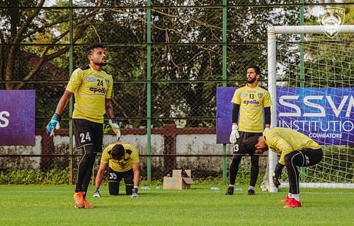 Chennaiyin FC players training ahead of the game. (Image Courtesy: Twitter/ChennaiyinFC)