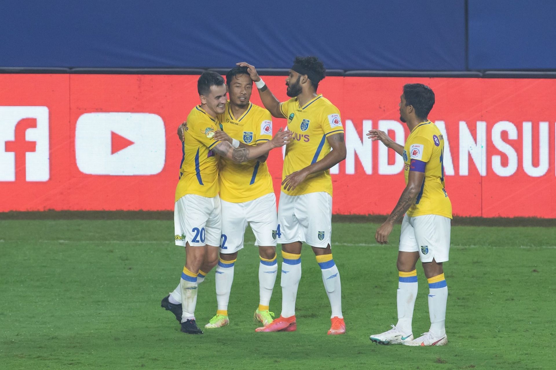 Kerala Blasters won the game 3-0 (image courtesy: ISL social media)