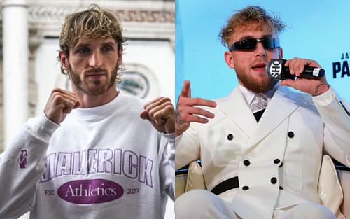 Logan Paul (left); Jake Paul (right)