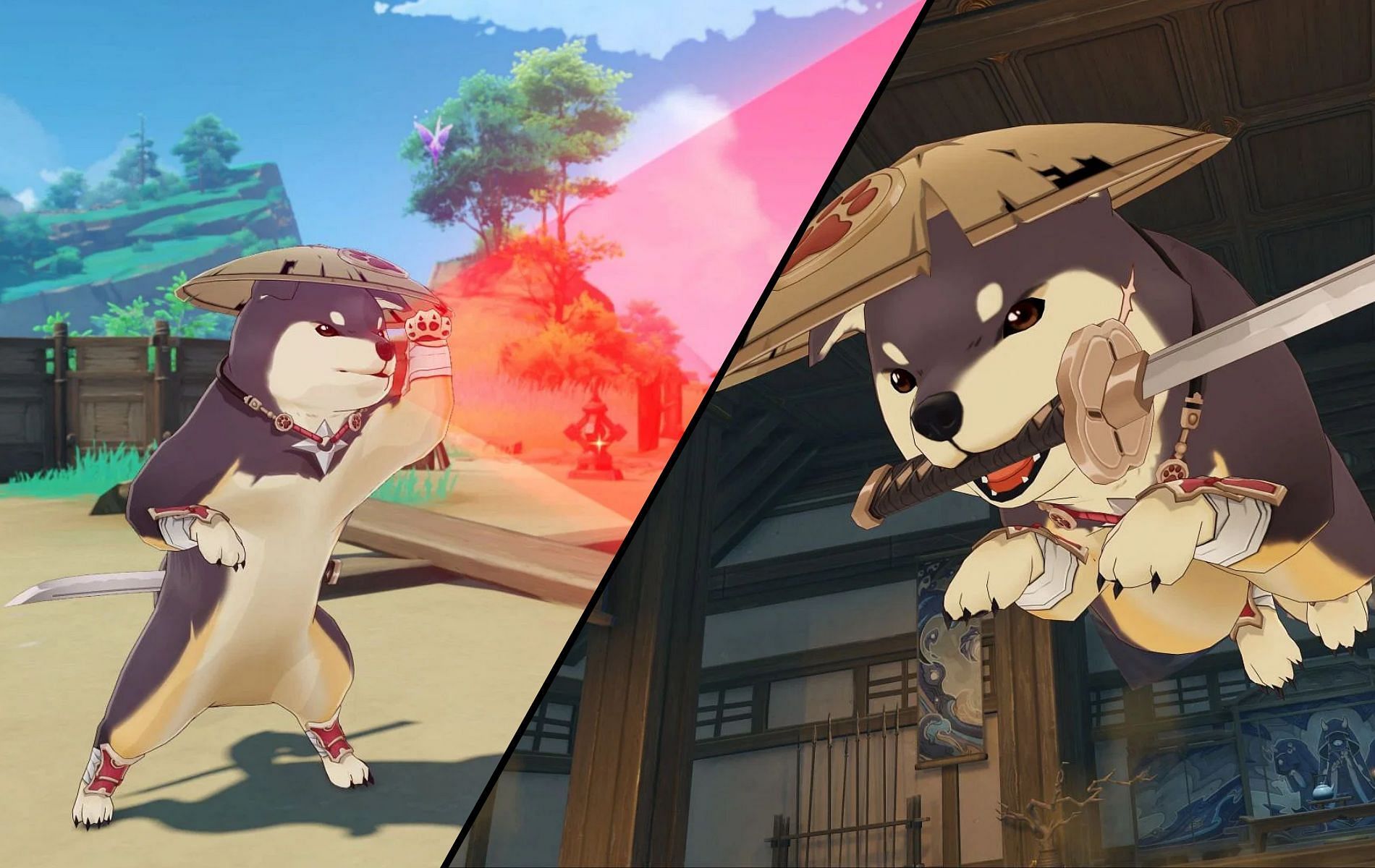 These adorable dogs put up quite the fight (Image via Genshin Impact)