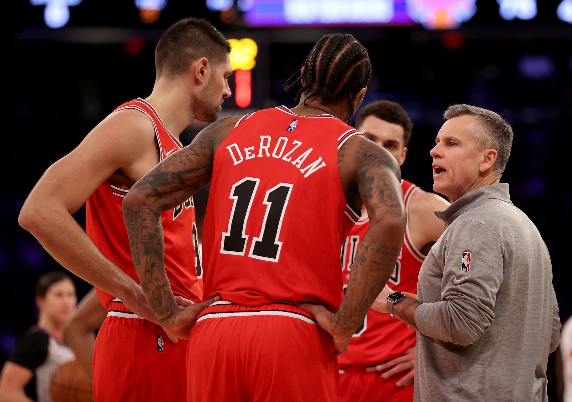 Head coach Billy Donovan with his Chicago Bulls team