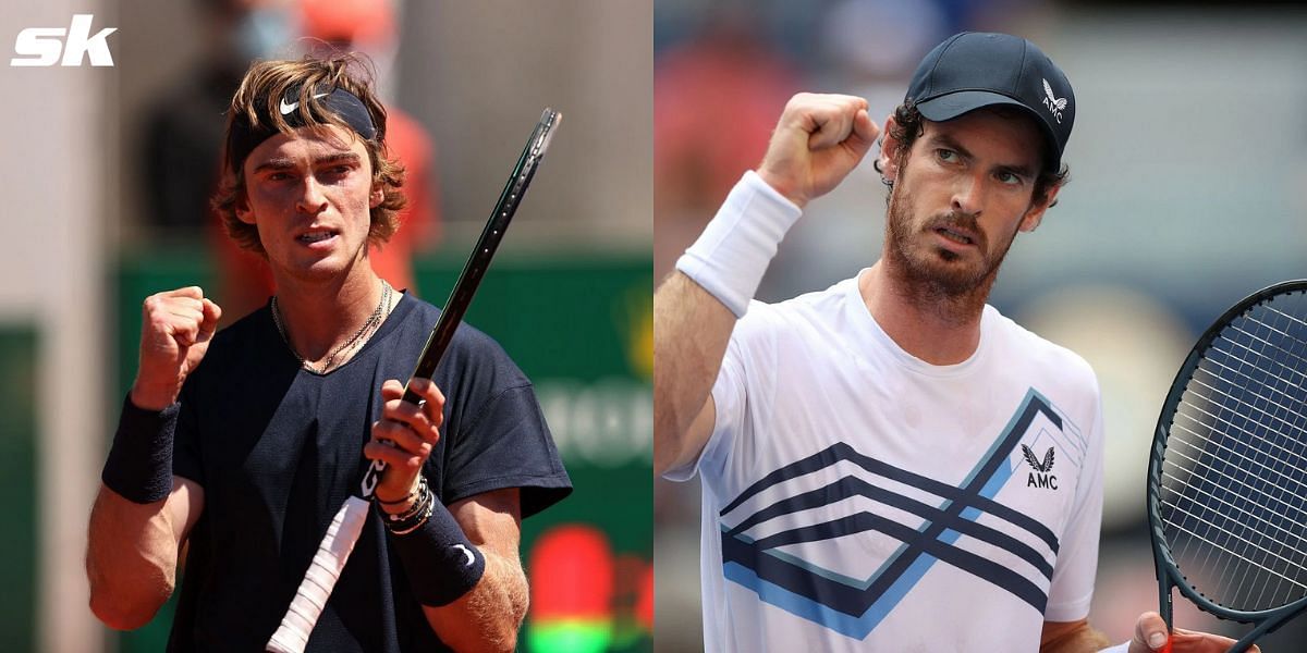 Andrey Rublev and Andy Murray.