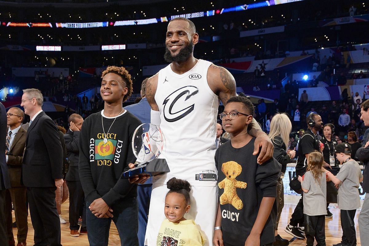 The James family at the 2018 NBA All-Star Weekend [Source: Lainey Schofield]