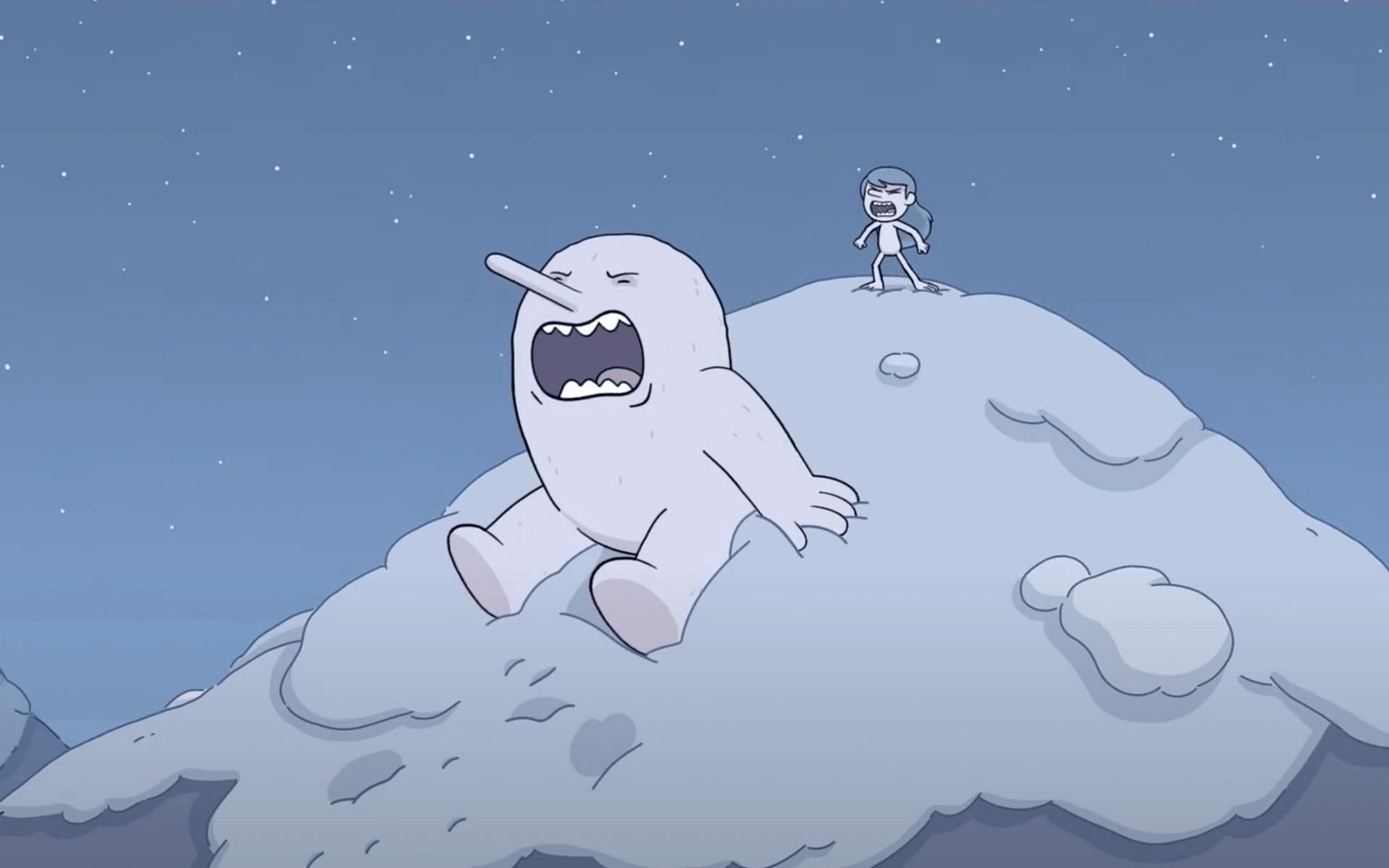 Still from Netflix&#039;s Hilda and the Mountain King - Trylla and Hilda (Image via YouTube)