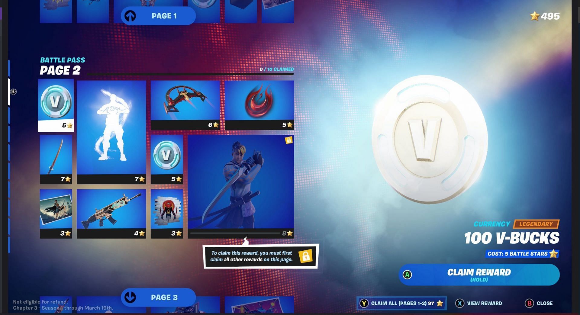 Page 2 of the Battle Pass (Image via Fortnite)