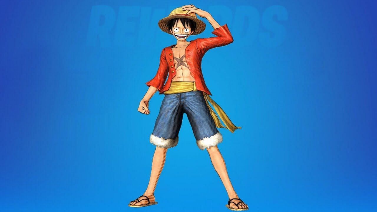 A fan stylization of Luffy from One Piece (Image via user on YouTube)