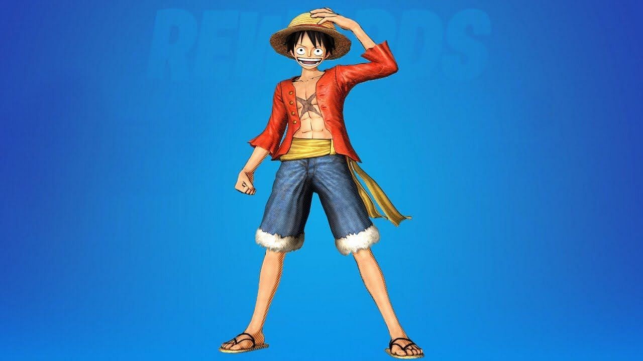 A fan stylization of a post-timeskip Luffy skin for Fortnite. (Image via YouTube)