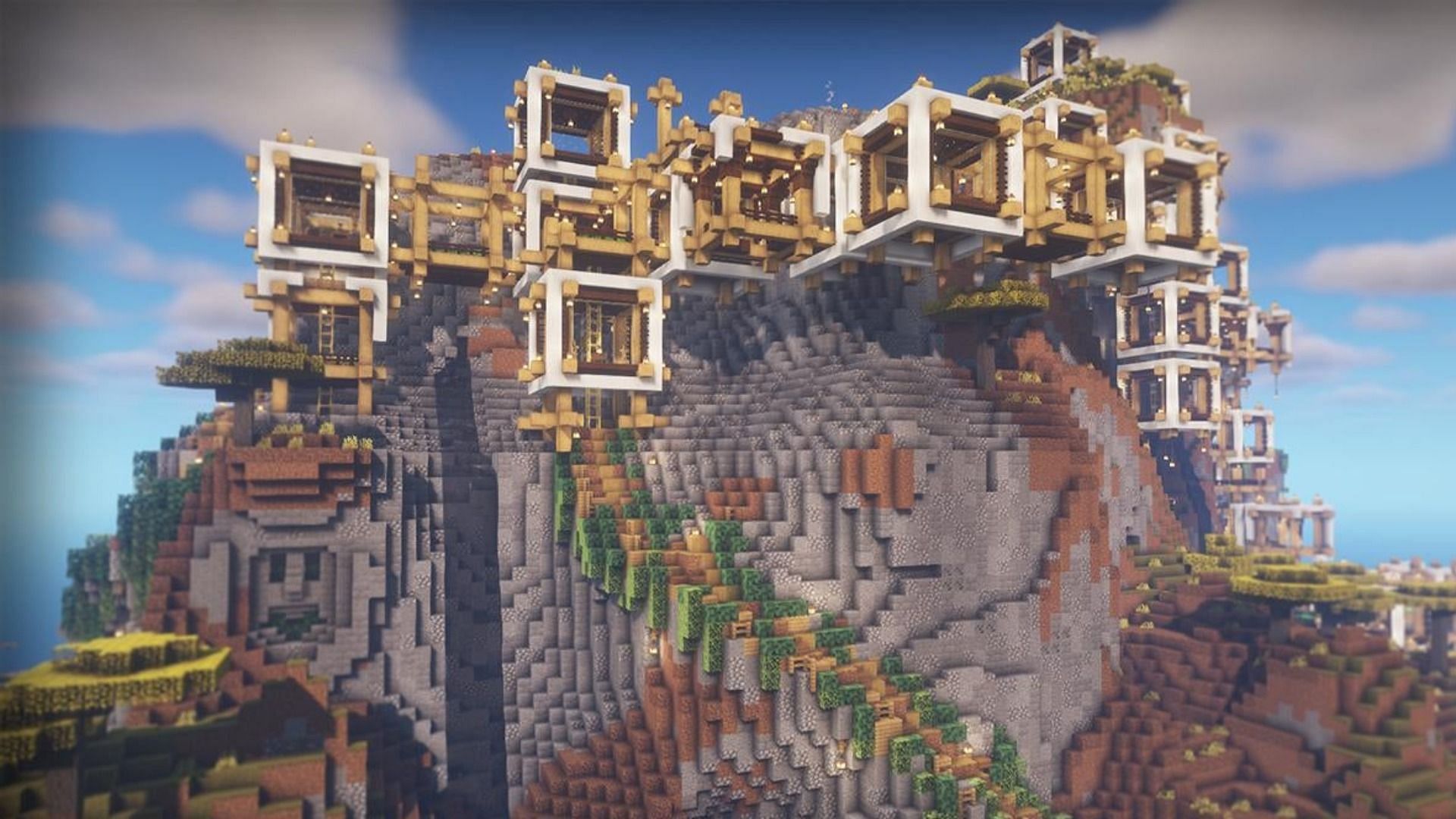 Mega mountain build (Image via u/MarchiWORX_YT on Reddit)