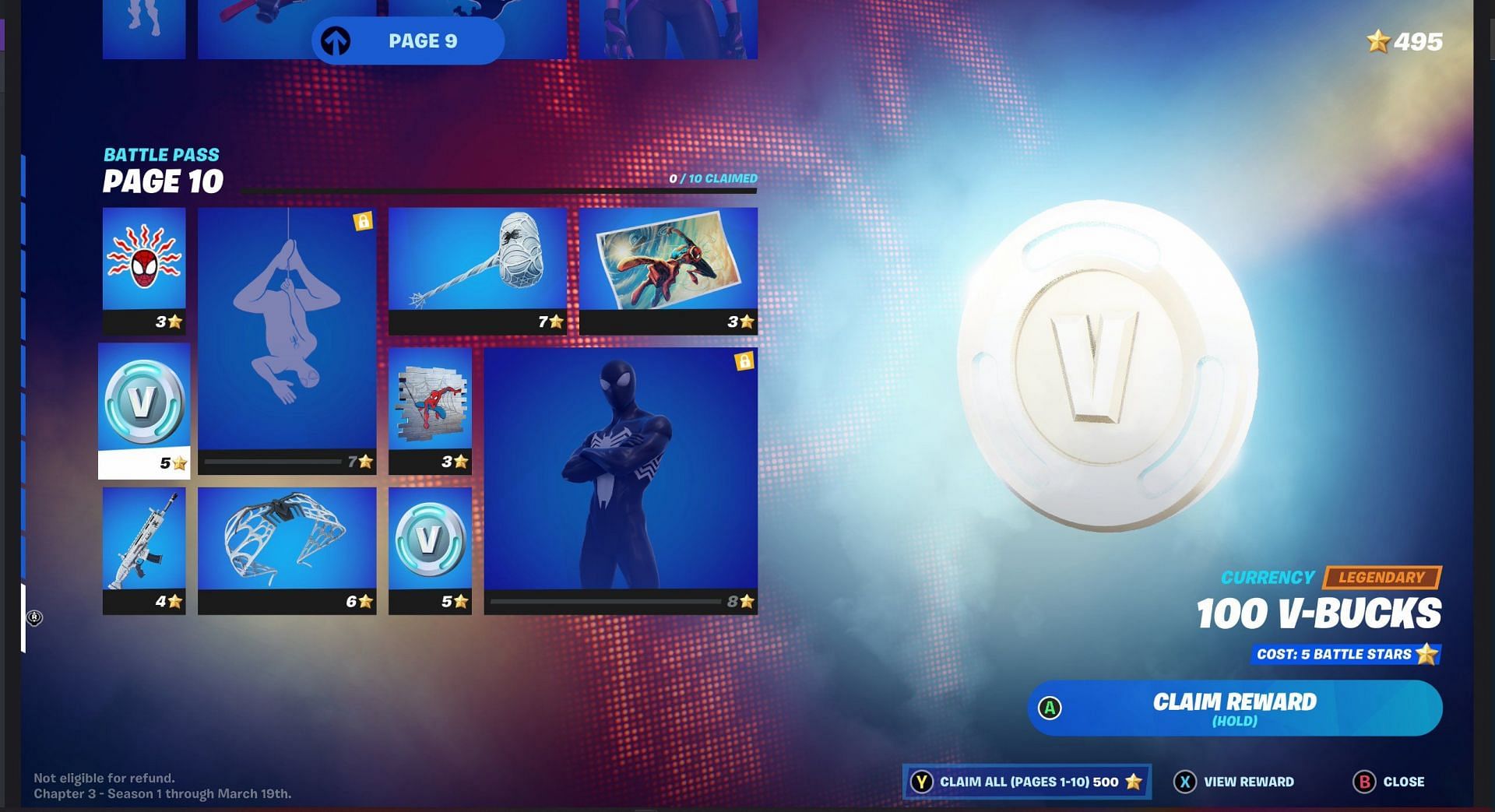 Page 10 of Battle Pass (Image via Fortnite)