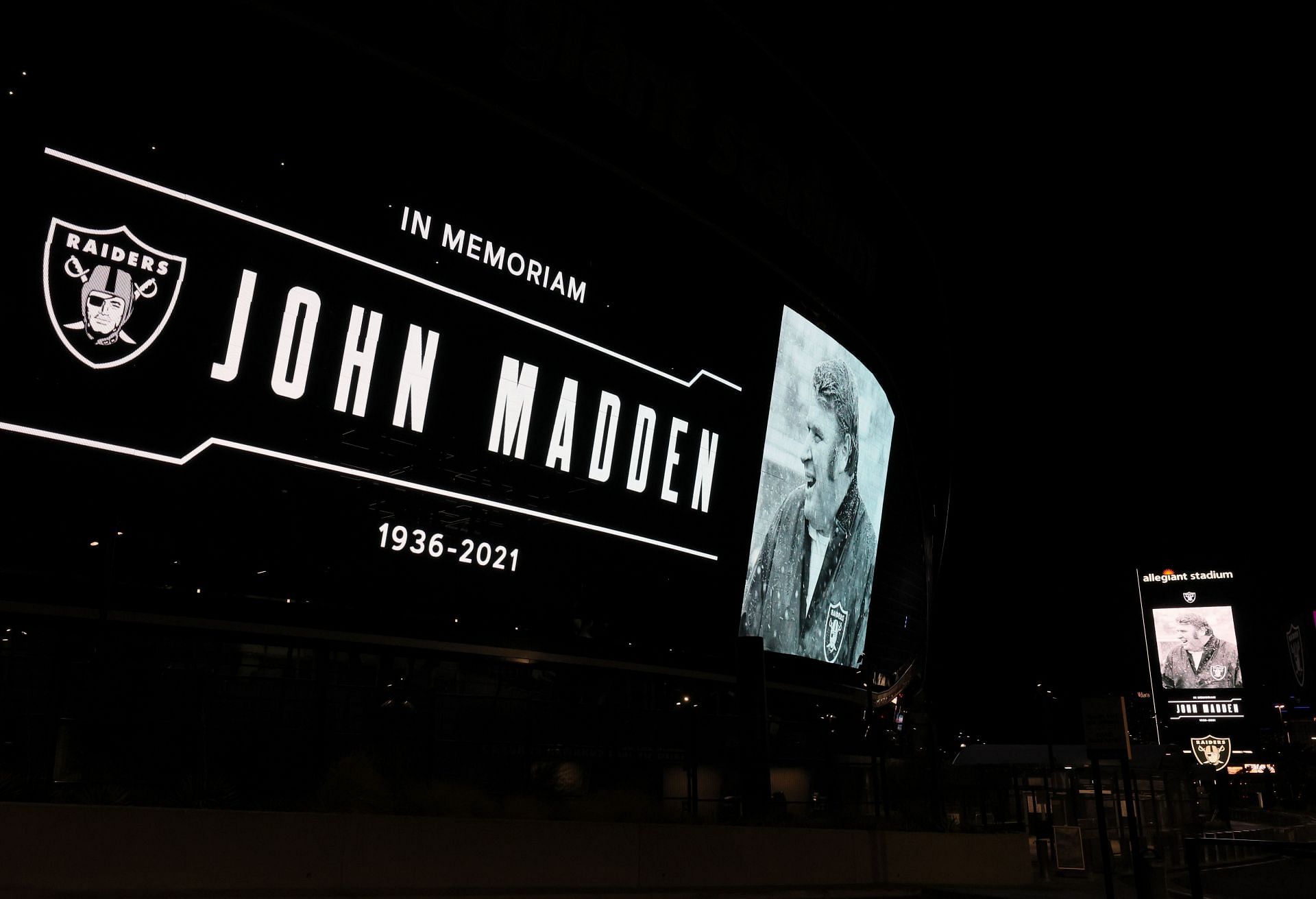 Las Vegas Raiders Honor Hall of Fame NFL Coach, Broadcaster John Madden