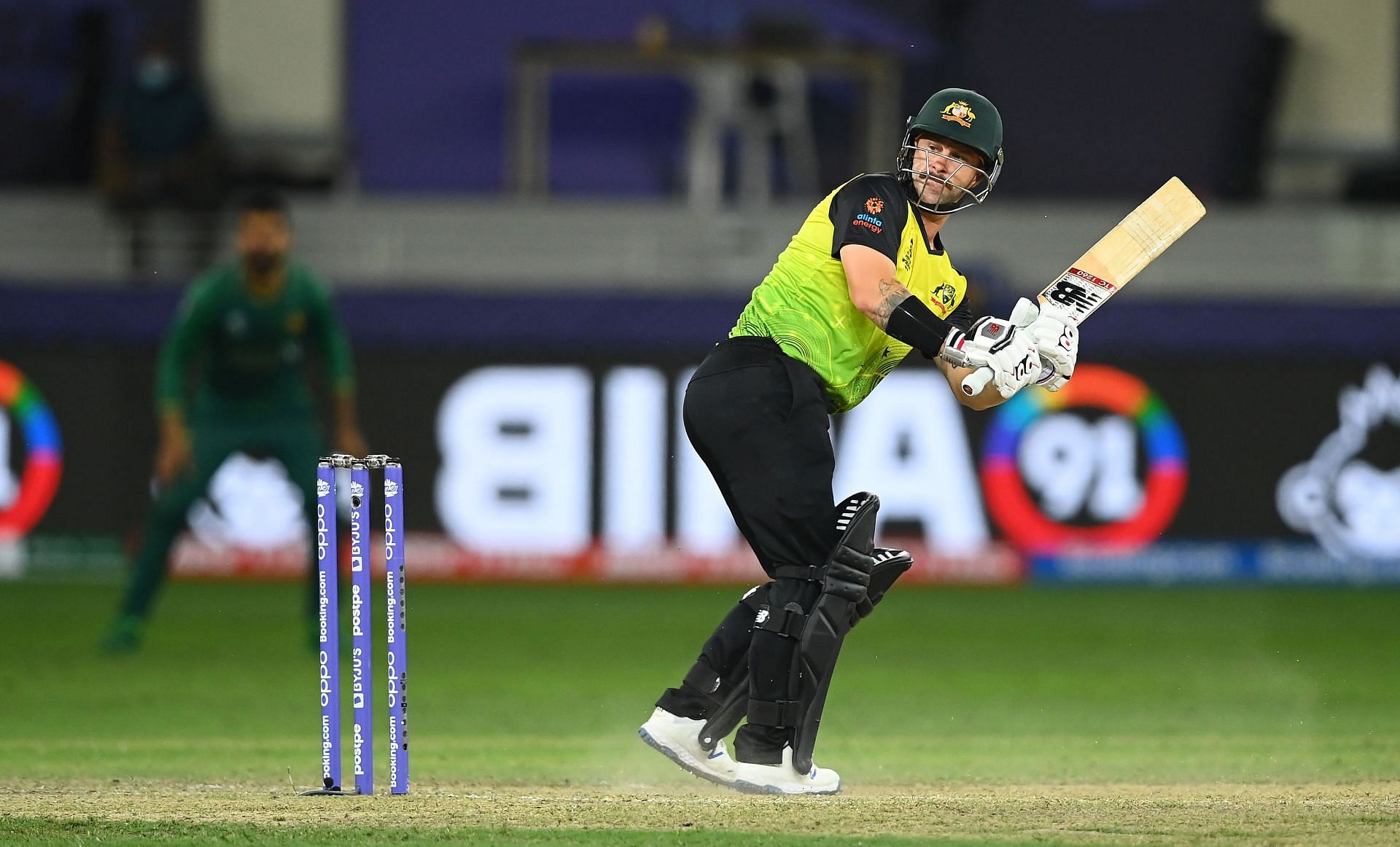 Matthew Wade during the T20 Cricket World Cup semi-final against Pakistan. Pic: Getty Images