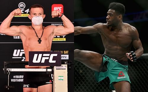 Interim titleholder Petr Yan (left) UFC bantamweight champion Aljamain Sterling (right)