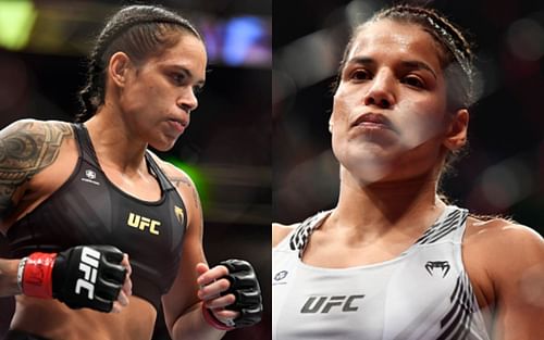 Amanda Nunes (left); Julianna Pena (right)