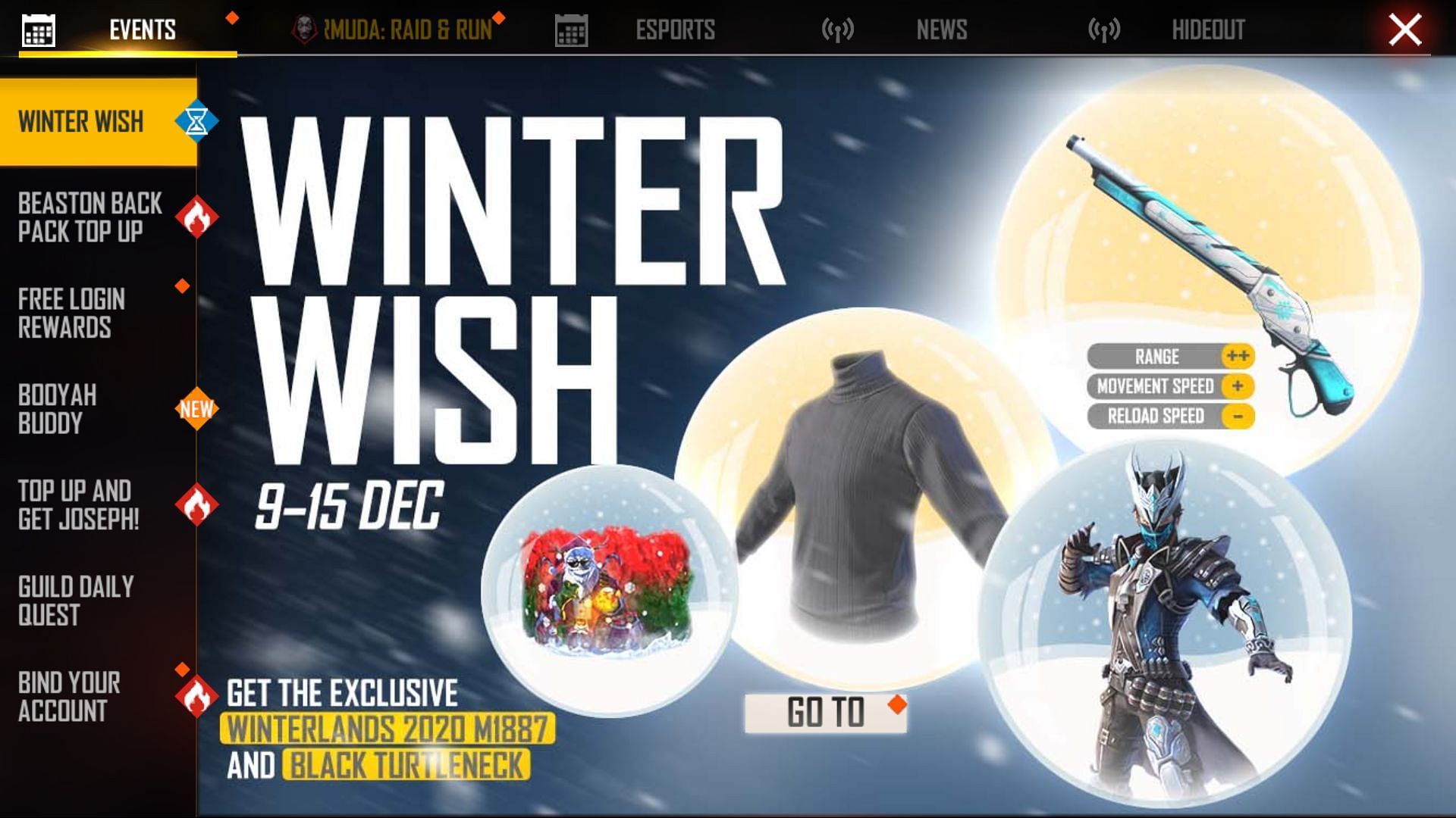 Select Free Login Rewards (Image via Free Fire)