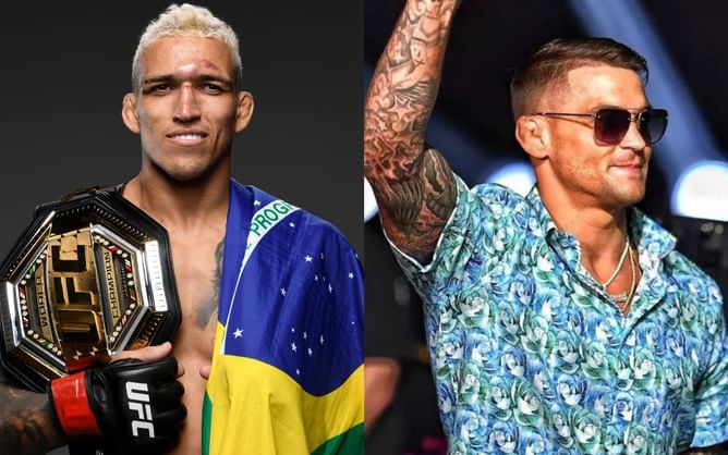 'It's going to be 2 different styles' - Charles Oliveira says he's pursuing a finish in response to Dustin Poirier's plan of 'taking him to deep waters'