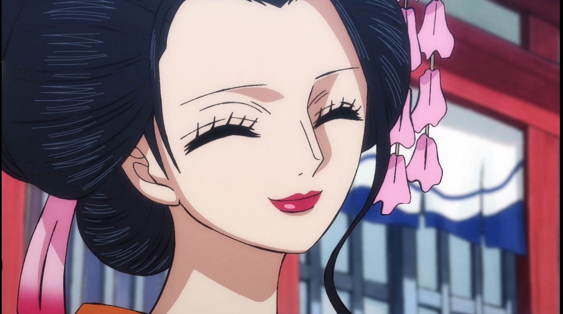 Nico Robin in her geisha disguise. (Image via Toei Animation)
