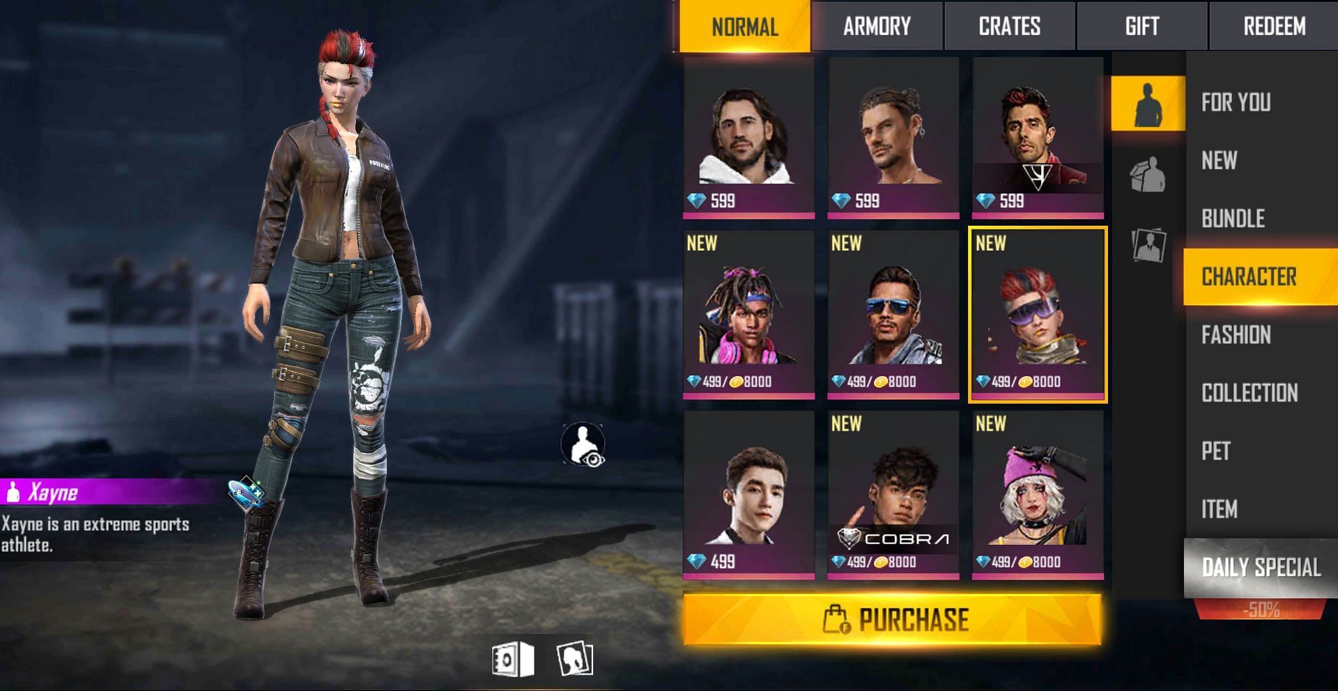 Xayne (Image via Free Fire)