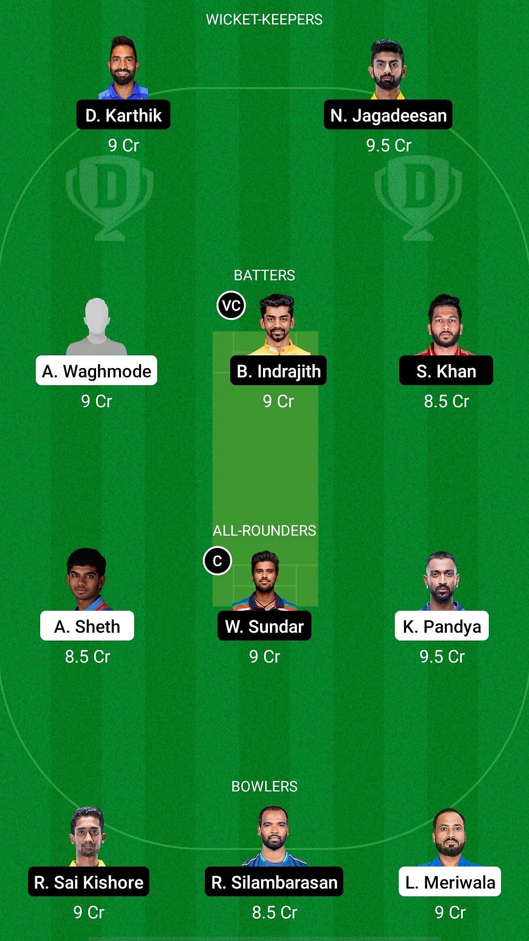 BRD vs TN Dream11 Prediction - Vijay Hazare Trophy