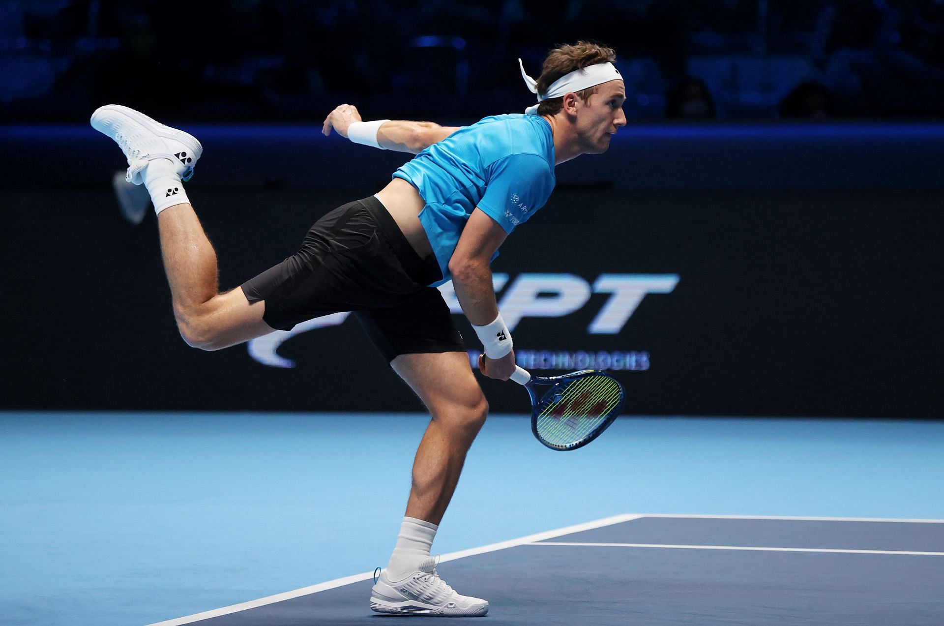 Casper Ruud at the 2021 Nitto ATP World Tour Finals - Day Seven
