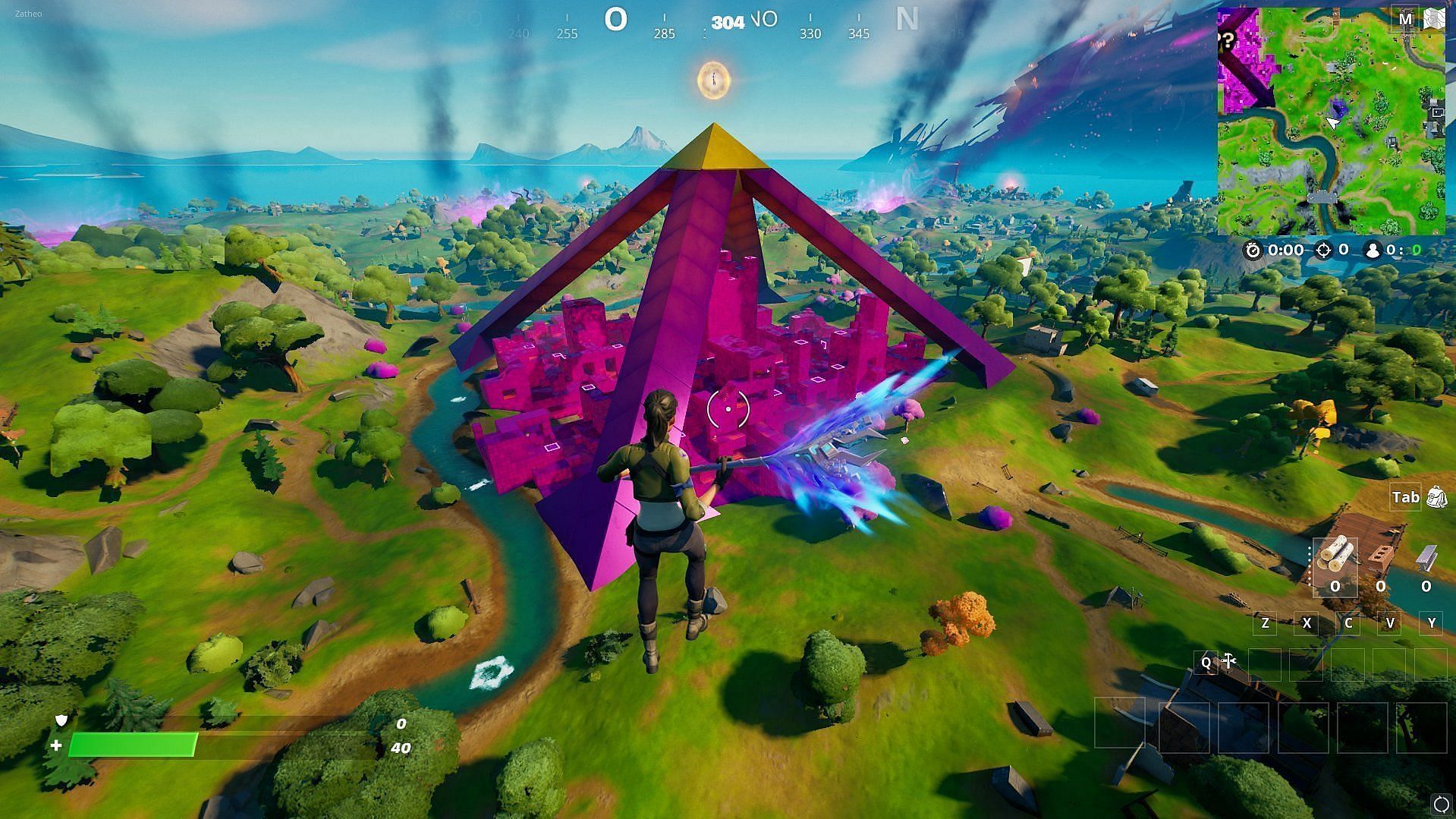 The Pyramid is likely to stay over until next chapter (Image via Epic Games)