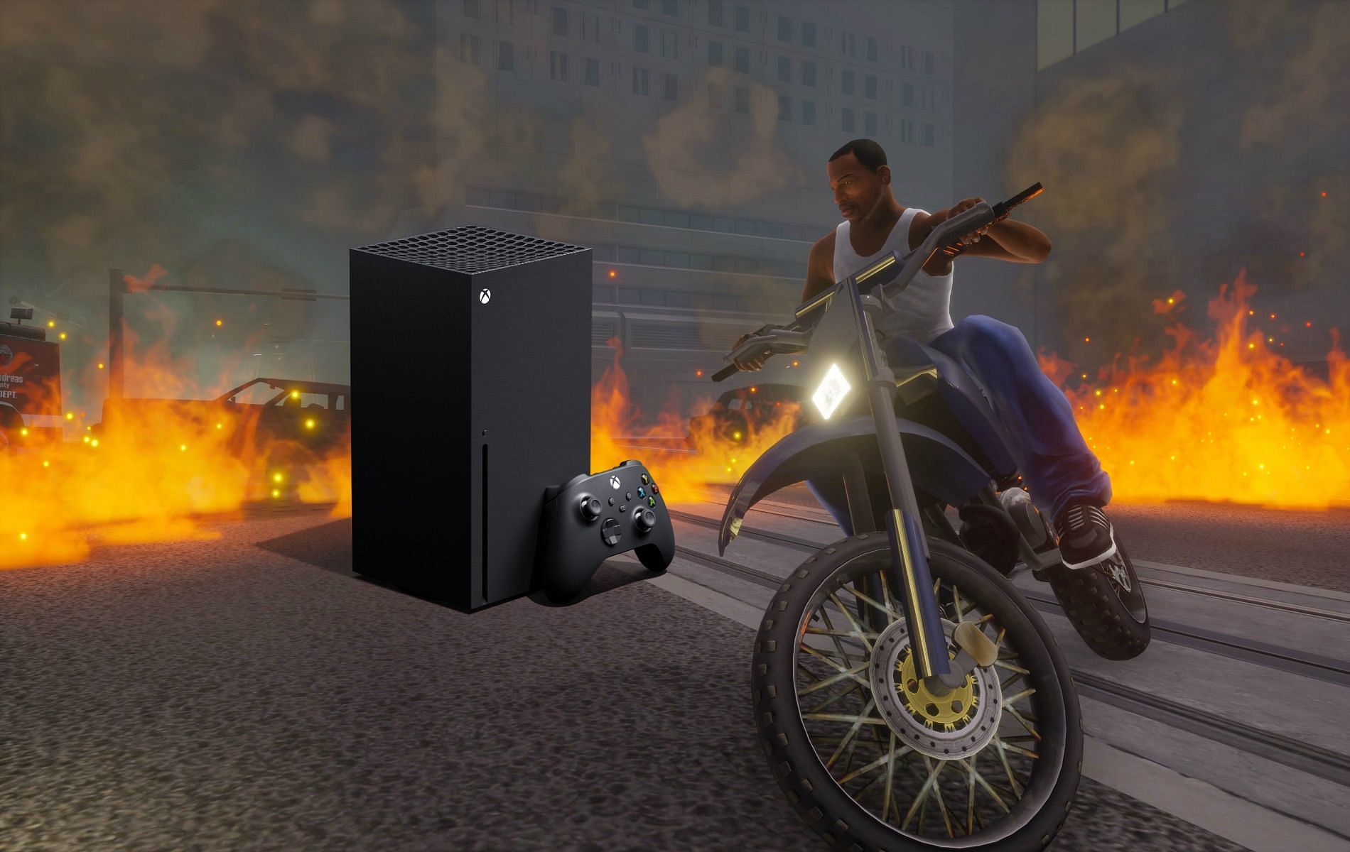 This particular bug affects GTA San Andreas Definitive Edition on Xbox consoles (Image via Sportskeeda)