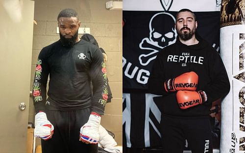 Tyron Woodley(L) and Dan Hardy (R) via Instagram @twooodley and @danhardymma