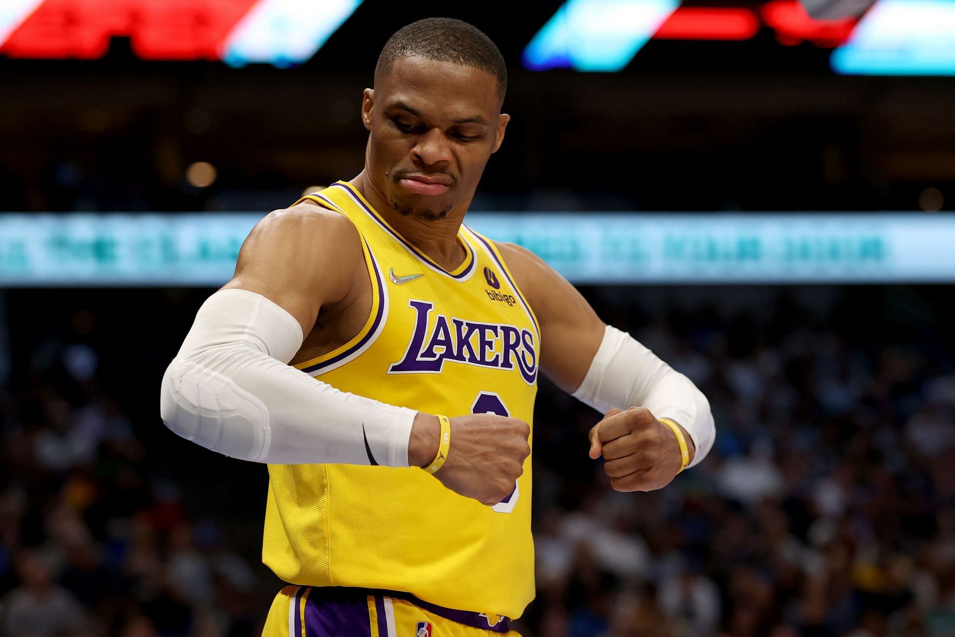 Los Angeles Lakers star guard Russell Westbrook has struggled lately.