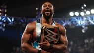 Big E after winning WWE Championship
