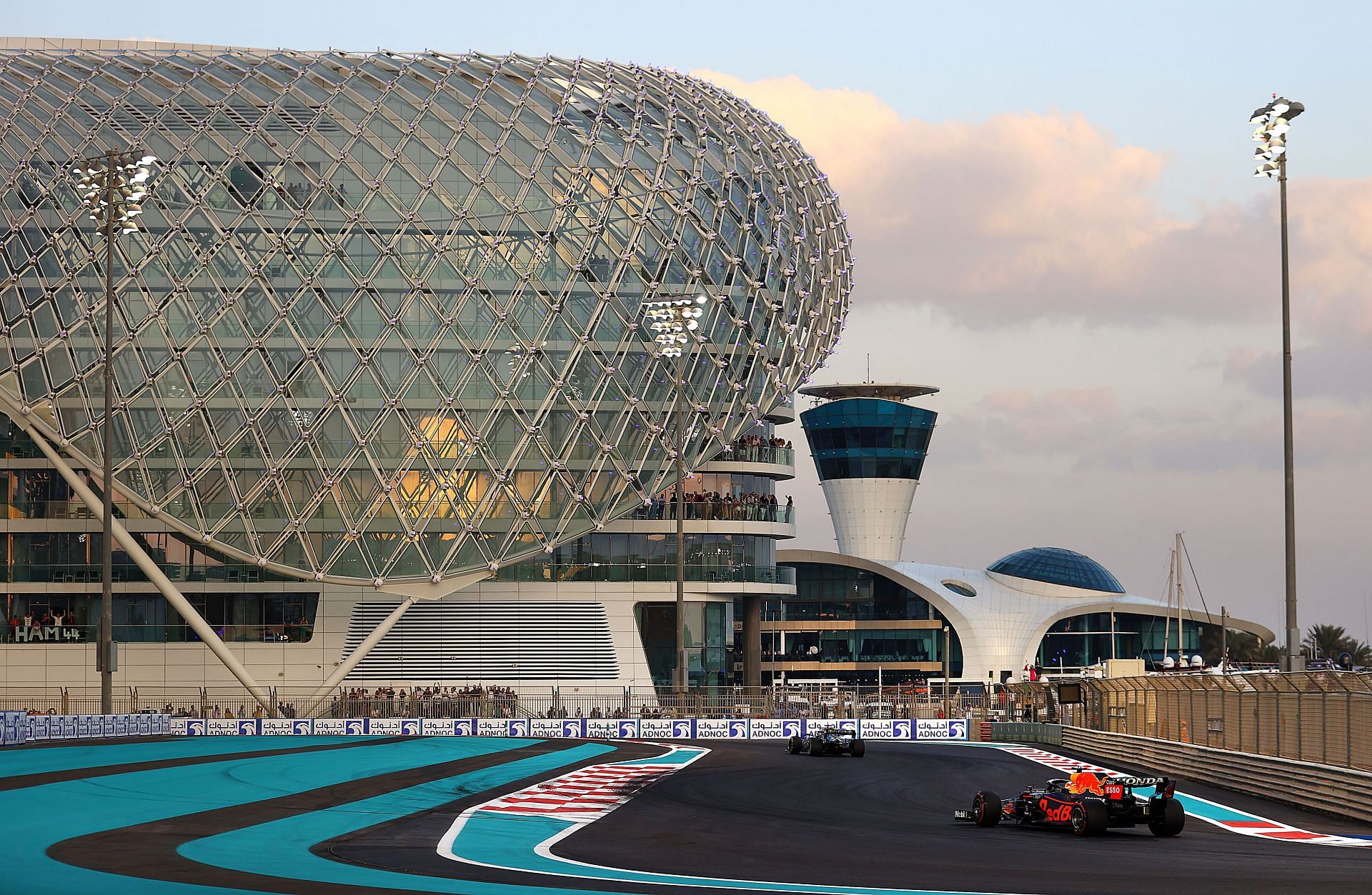 F1 Grand Prix of Abu Dhabi - Max Verstappen chases down Lewis Hamilton