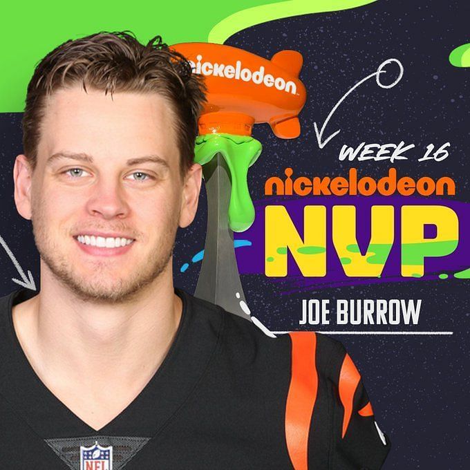 Bengals' Joe Burrow named 'NFL Slimetime NVP of NVPs' by