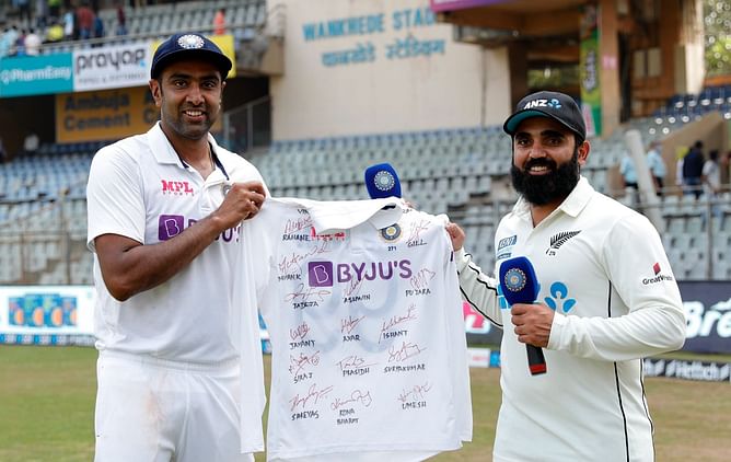 "Cricket mad family, really" - Watch Ajaz Patel's interview with Ravichandran Ashwin